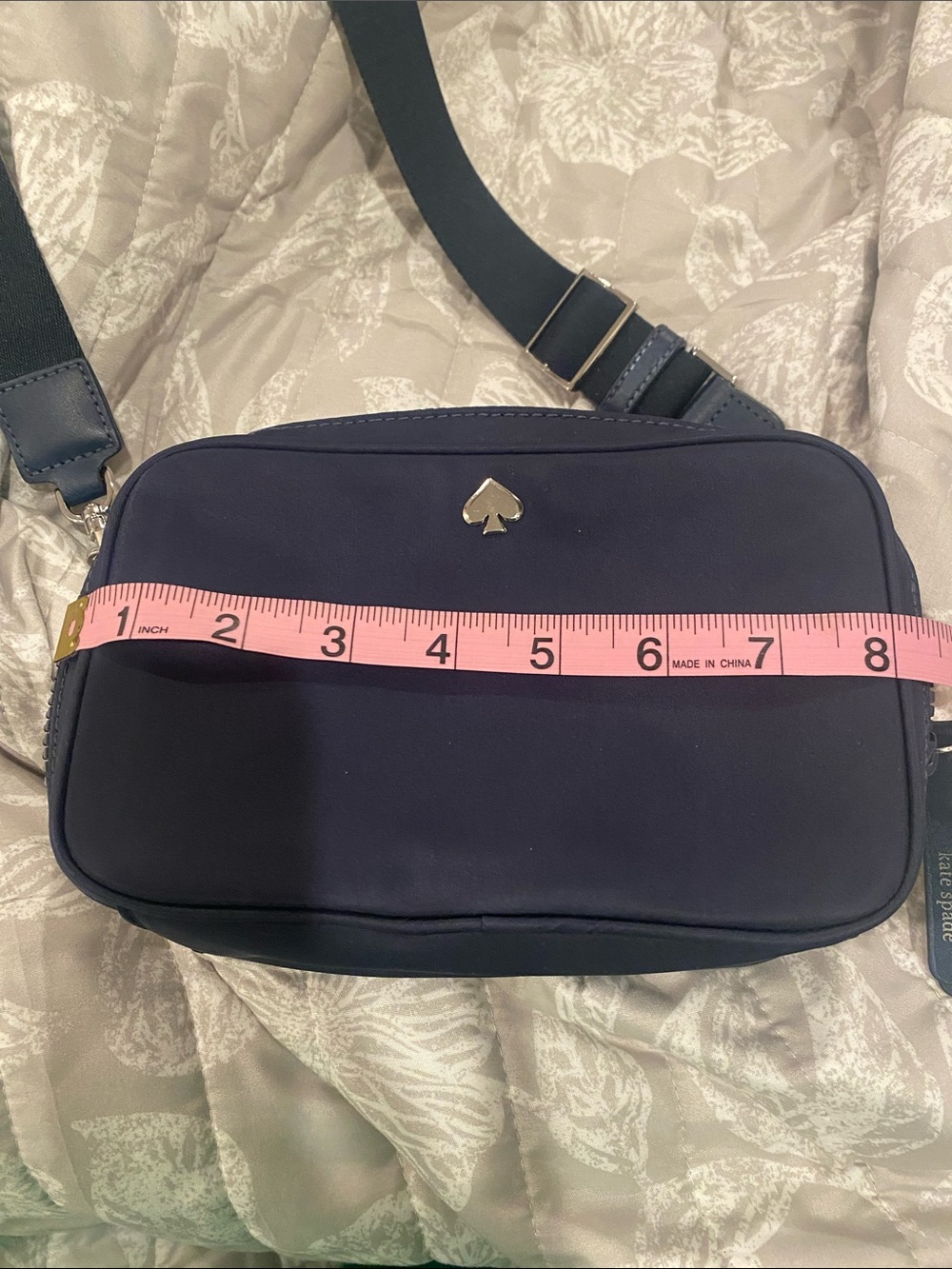 Kate Spade navy crossbody with strap - Picture 11 of 12